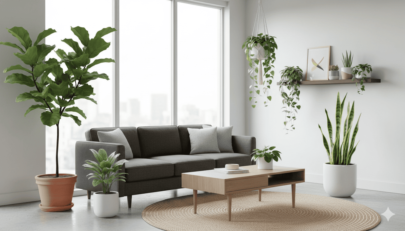 Plants in modern interior design